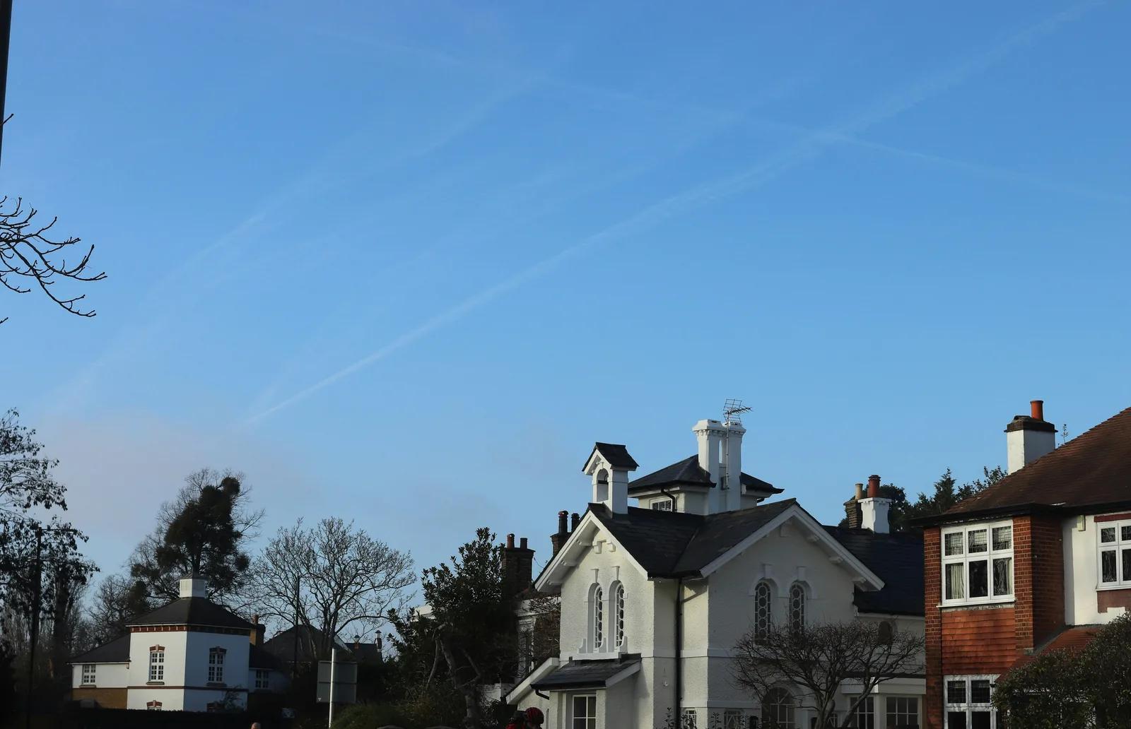 Exterior real estate photo with natural cloud detail added to a previously blank sky using Enhancia AI before