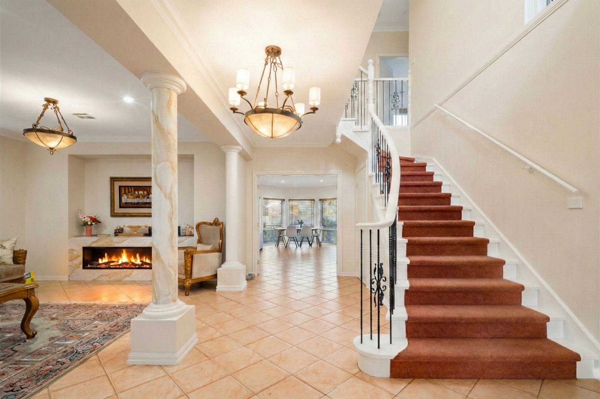 Real estate photo with corrected vertical perspective