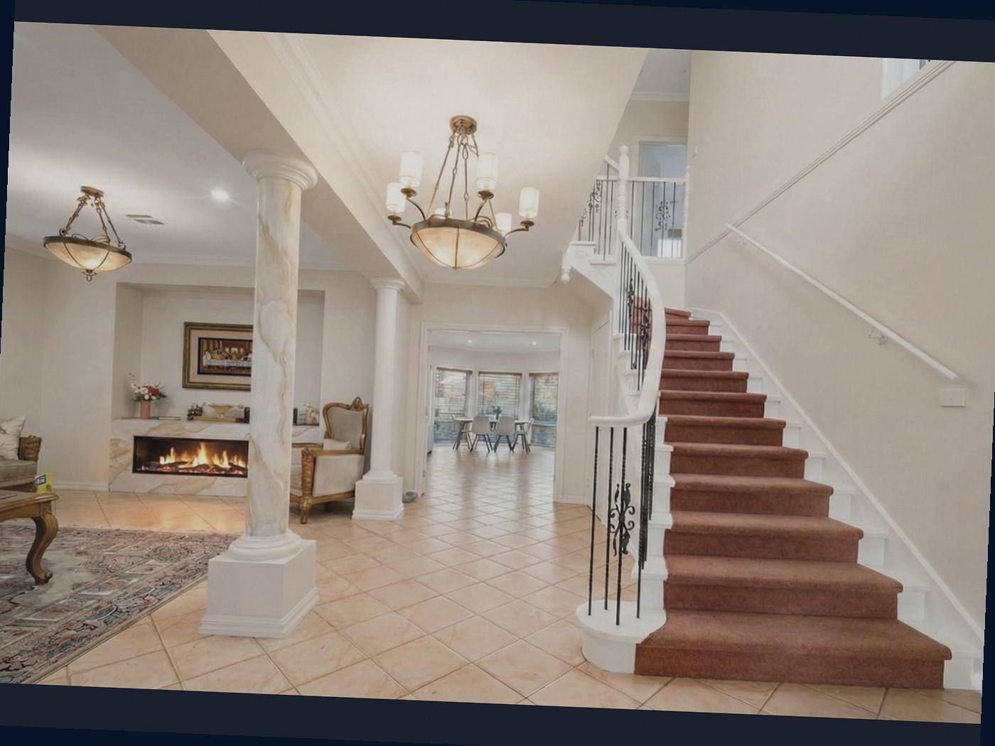Same real estate interior photo before perspective correction